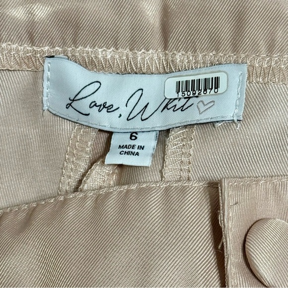 Love, Whit by Whitney Port Pink Cargo Trouser Pants Size 6 - Picture 7 of 9